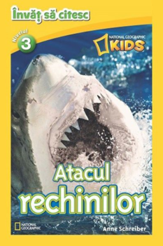 Atacul rechinilor National Geographic Kids Invat sa citesc nivelul 3  - coperta