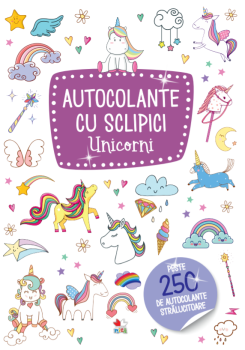Autocolante cu sclipici Unicorni - coperta