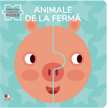 Animale de la ferma Prima mea carte cu puzzle - coperta