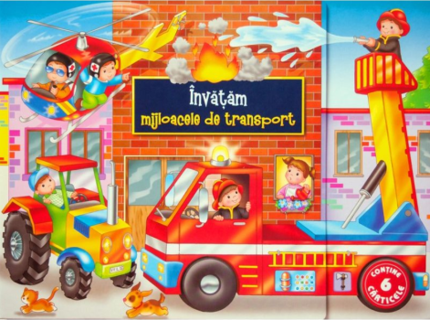 Invatam mijloacele de transport contine 6 carticele  - coperta
