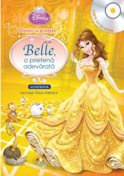 Disney Printese Povesti cu printese Belle o prietena adevarata Carte CD  - coperta