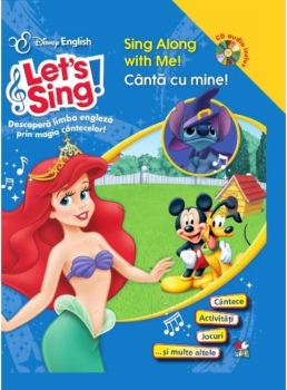 Disney English Let 039 s sing Canta cu mine Sing Along with Me Carte CD  - coperta