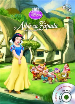 Disney Printese Alba ca Zapada si cei sapte pitici Carte CD  - coperta