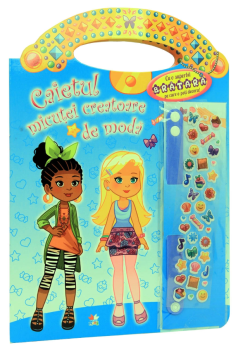 Caietul micutei creatoare de moda Tinute sic Albastru - coperta