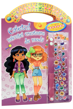 Caietul micutei creatoare de moda Tinute asortate Mov - coperta