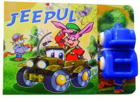 Jeepul Carte cu jucarie - coperta