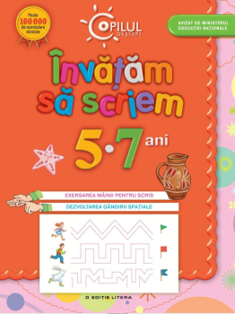 Copilul destept Invatam sa scriem 5 7 ani - coperta