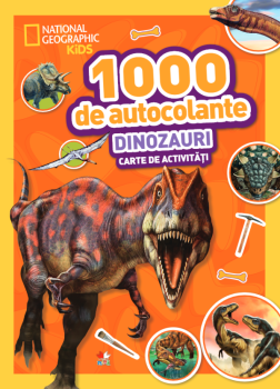 1000 de autocolante Dinozauri Carte de activitati - coperta