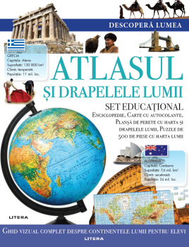Descopera lumea Atlasul si drapelele lumii - coperta