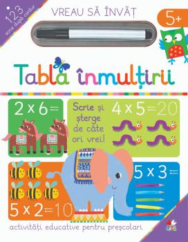 Vreau sa invat Tabla inmultirii - coperta