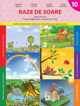 Raze de soare Caiet de lucru Clasa pregatitoare Semestrul II - coperta