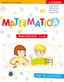 Matematica Caiet de activitati Grupa mijlocie 4 5 ani - coperta