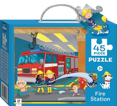 Junior Jigsaw 45 Piece Puzzle Fire Station - coperta