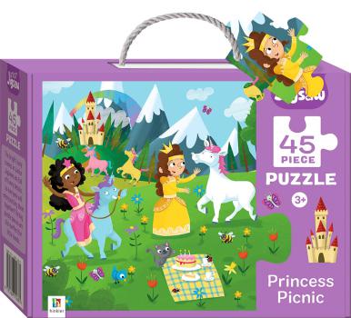Junior Jigsaw 45 Piece Puzzle Princess Picnic - coperta