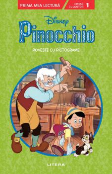 Disney Pinocchio Poveste cu pictograme Citesc cu ajutor Nivelul 1  - coperta