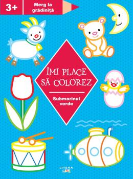 Imi place sa colorez Submarinul verde 3  - coperta