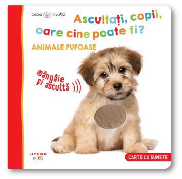 Bebe invata Ascultati copii oare cine poate fi Animale pufoase - coperta