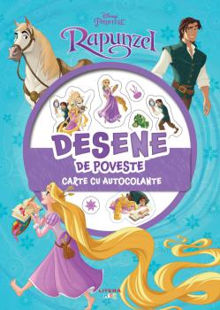 Disney Printese Rapunzel Desene de poveste Carte cu autocolante - coperta
