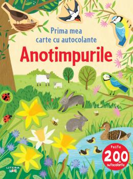 Anotimpurile Prima mea carte cu autocolante - coperta