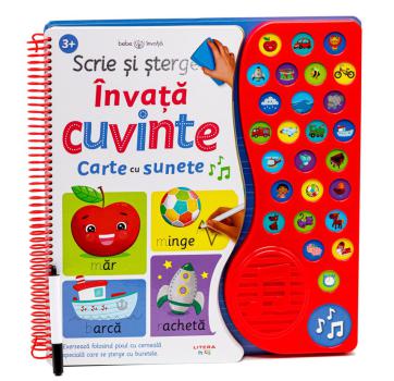 Scrie si sterge Invata cuvinte Carte cu sunete - coperta
