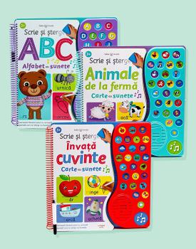 Pachet 3 carti Scrie si sterge - coperta