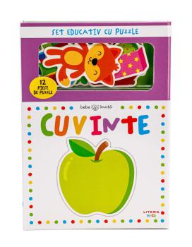 Bebe invata Cuvinte Set educativ cu puzzle - coperta