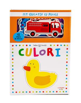 Bebe invata Culori Set educativ cu puzzle - coperta