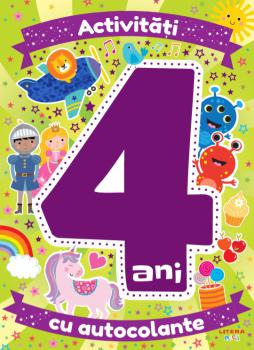 Activitati cu autocolante la 4 ani - coperta