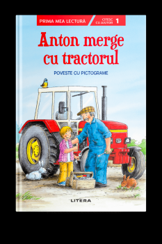 Anton merge cu tractorul Poveste cu pictograme Nivelul 1  - coperta