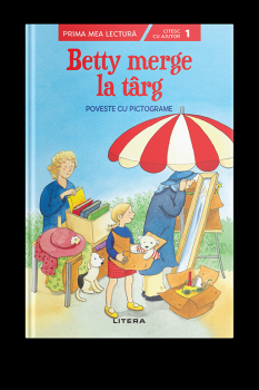 Betty merge la targ Poveste cu pictograme Nivelul 1  - coperta