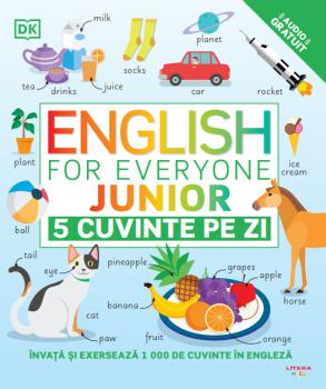 English for Everyone Junior 5 cuvinte pe zi - coperta