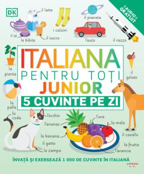 Italiana pentru toti Junior 5 cuvinte pe zi - coperta