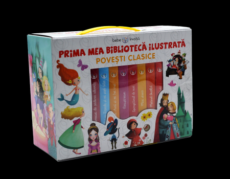 Cutie Prima mea biblioteca ilustrata Povesti clasice 8 carticele  - coperta