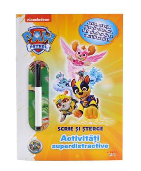 Patrula Catelusilor Activitati superdistractive Scrie si sterge - coperta