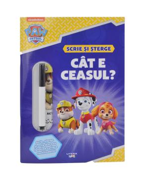 Patrula Catelusilor Cat e ceasul Scrie si sterge - coperta