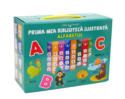 Cutie Bebe invata Prima mea biblioteca ilustrata Alfabetul - coperta