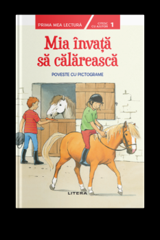 Mia invata sa calareasca Poveste cu pictograme Nivelul 1  - coperta