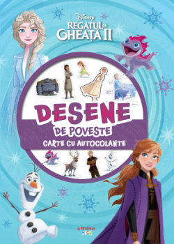 Disney Regatul de gheata II Desene de poveste Carte cu autocolante - coperta