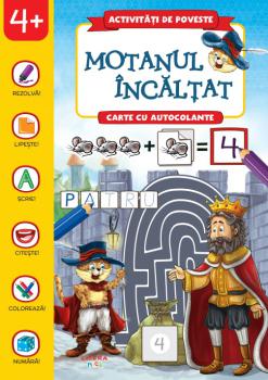 Activitati de poveste Motanul incaltat Carte cu autocolante - coperta