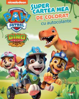 Patrula Catelusilor Supercartea mea de colorat cu autocolante - coperta