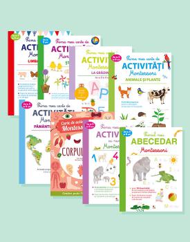 Pachet 8 carti de activitati Montessori - coperta