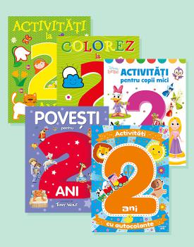 Activitati si povesti pentru 2 ani Pachet 5 carti - coperta