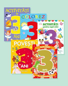 Activitati si povesti pentru 3 ani Pachet 5 carti - coperta