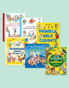 Pachet 6 carti cu ilustratii de Tony Wolf - coperta