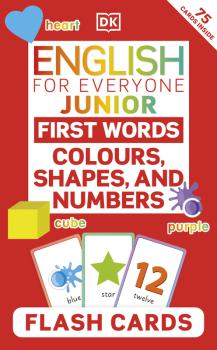 English for Everyone Junior First Words Colours Shapes and Numbers Flash Cards - coperta