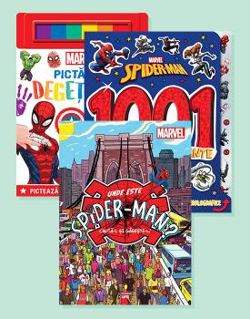Pachet 3 carti Marvel activitati pentru cei mici - coperta