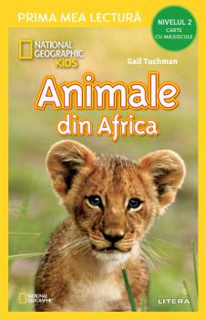 National Geographic Kids Animale din Africa Nivelul 2 Carte cu majuscule  - coperta