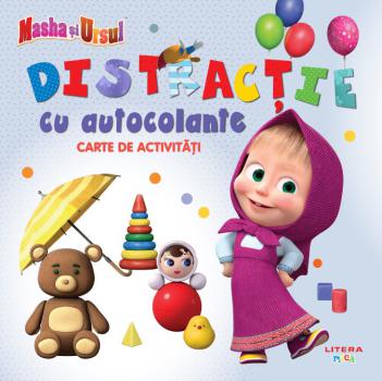 Masha si Ursul Distractie cu autocolante Carte de activitati - coperta