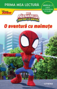 Disney Marvel Paienjenelul si prietenii lui uimitori O aventura cu maimute Nivelul 2 Carte cu despartiri in silabe  - coperta