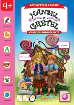Activitati de poveste Hansel si Gretel Carte cu autocolante - coperta